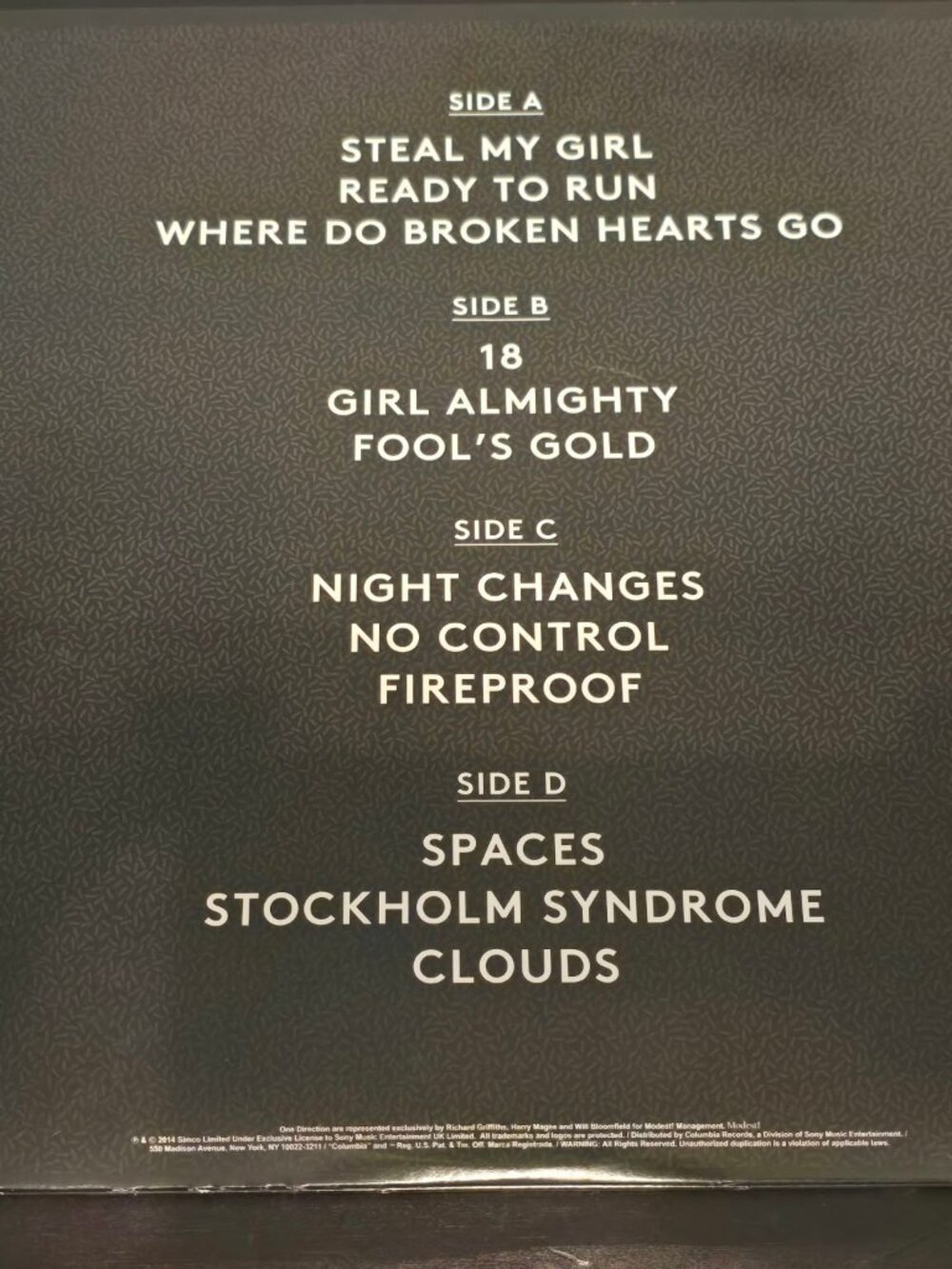 One Direction Four LP - Picture 3 of 6